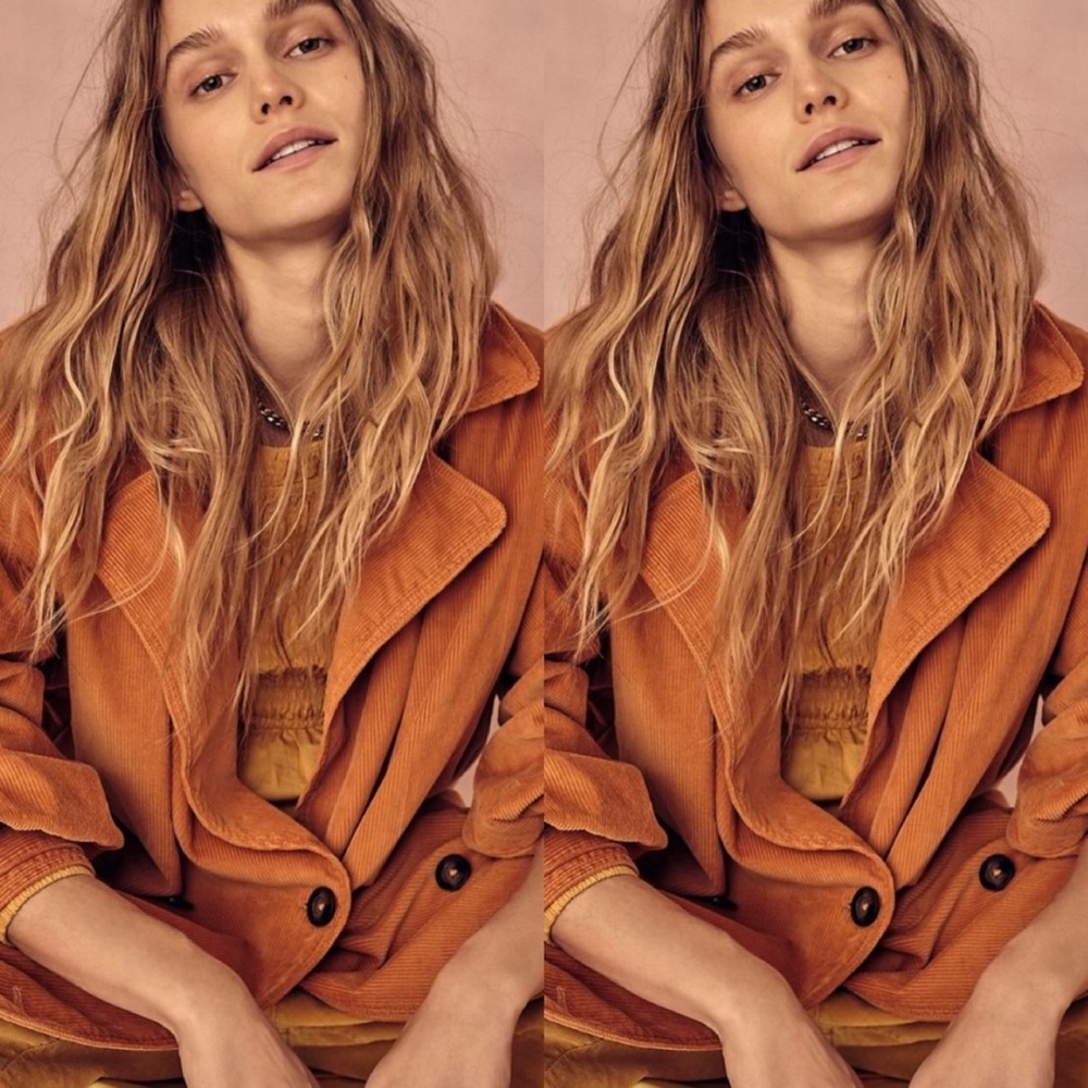 Free People Jenna Cord Trench Coat - Picture 5 of 9